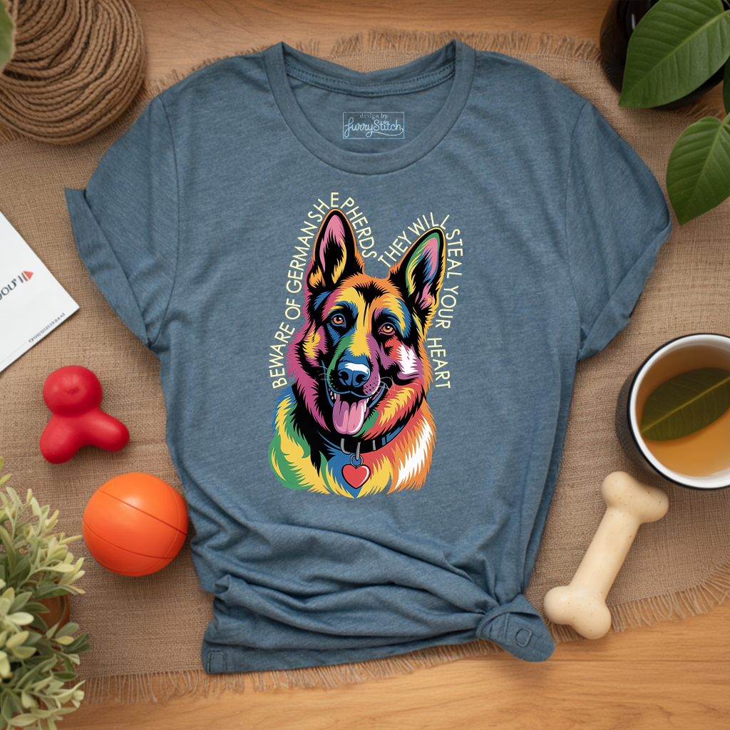 Beware Of German Shepherd T-shirt