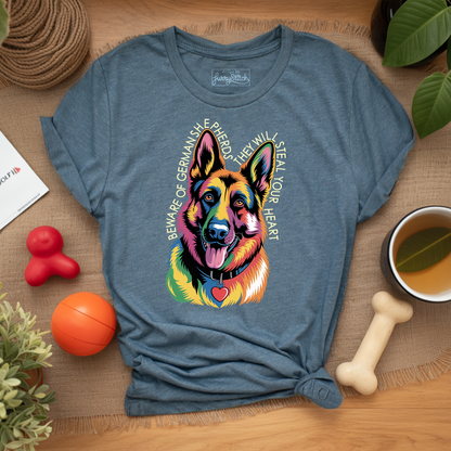 Beware Of German Shepherd T-shirt