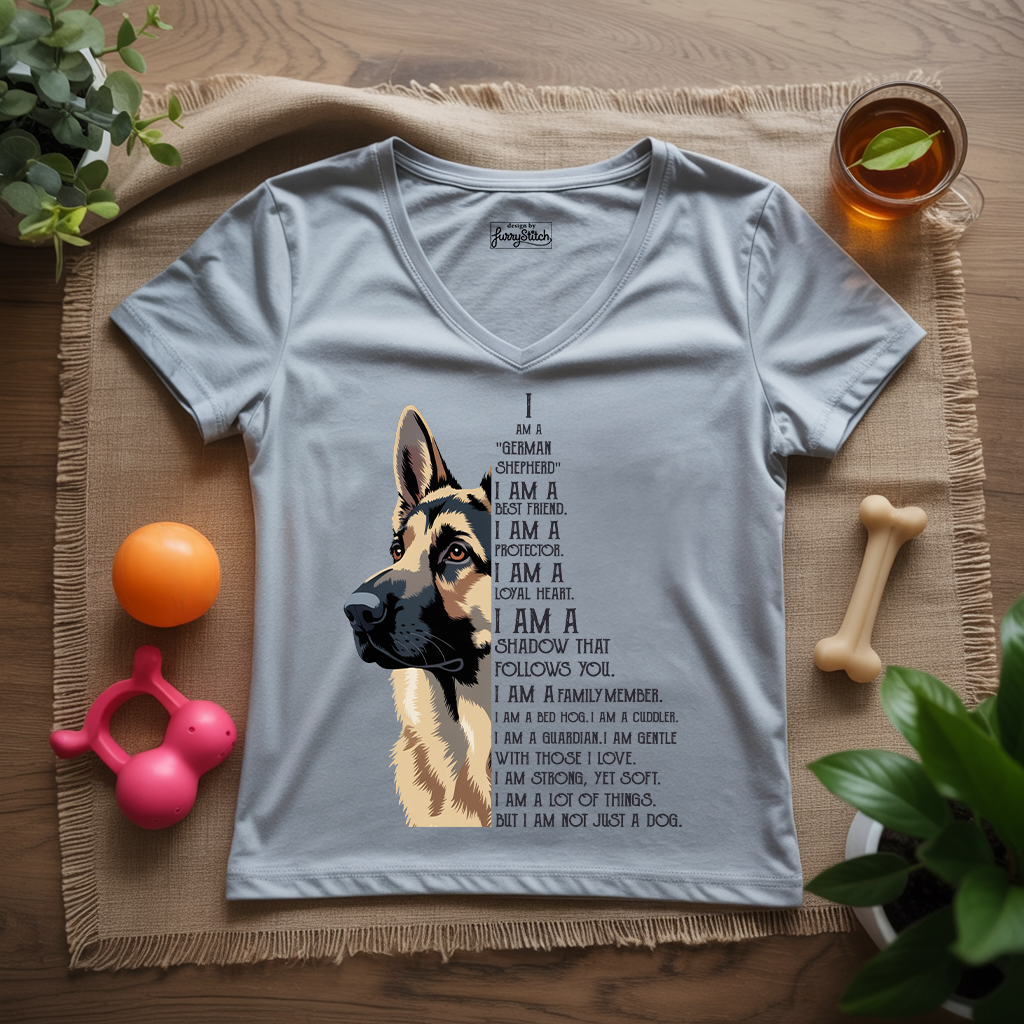 Proud to Love My GSD Lady V-Neck