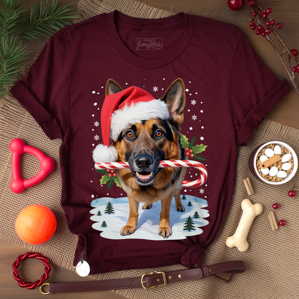 Candy Cane Shepherd T-shirt