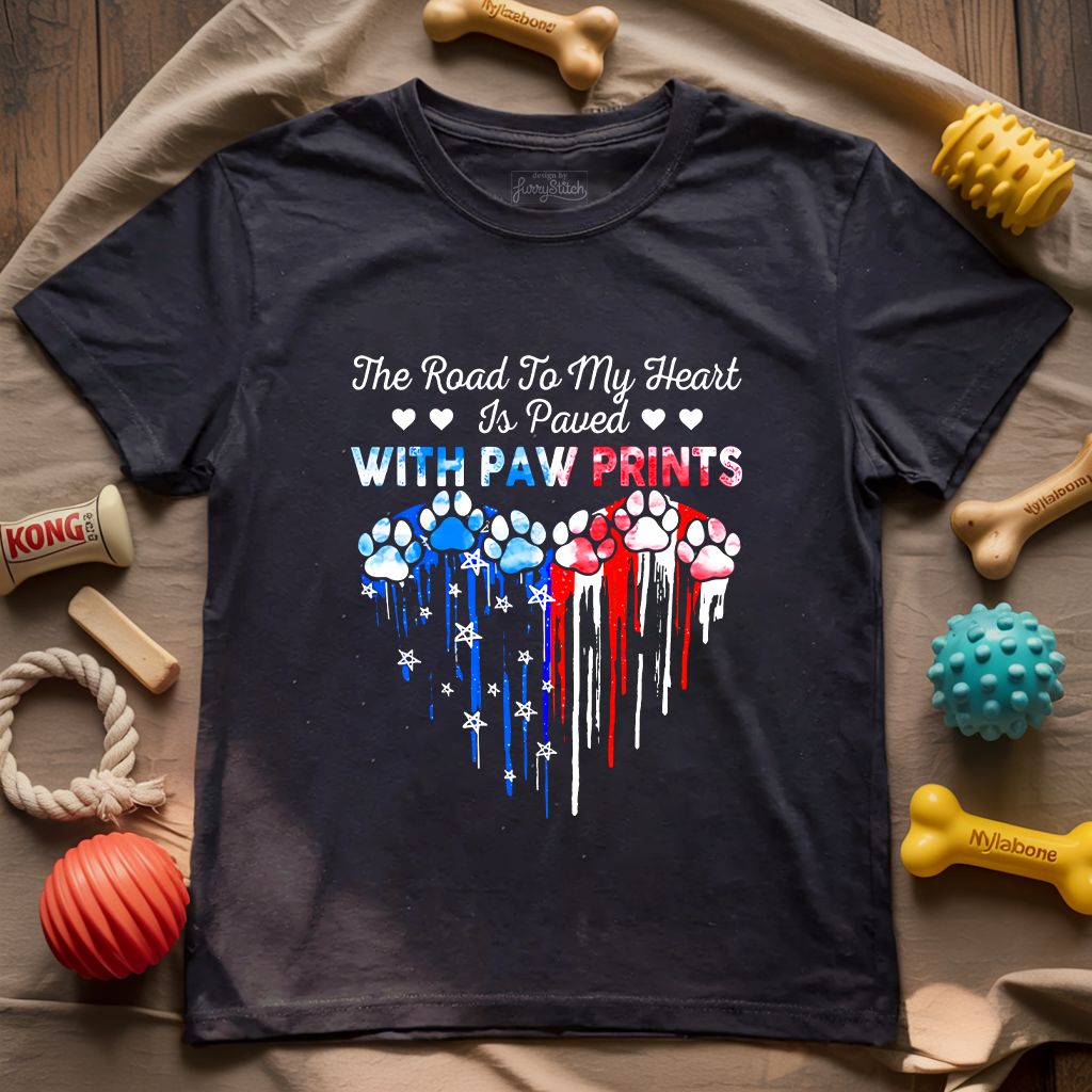 My Heart Paw Prints T-shirt