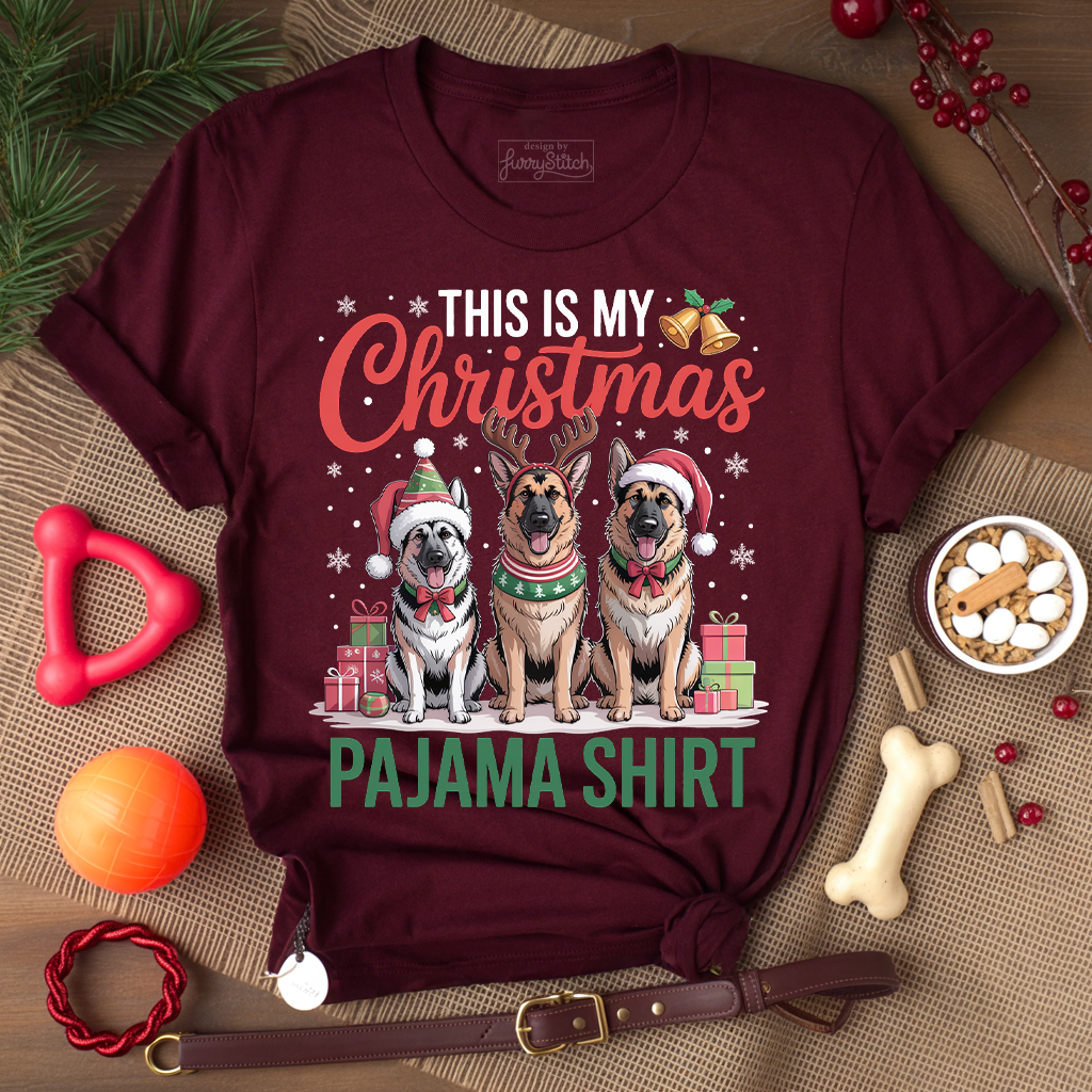 Shepherd Pajama Christmas T-shirt