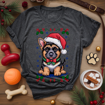 Cute GSD Christmas Puppy T-shirt
