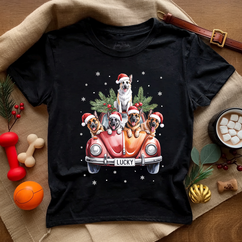 Merry Shepherd Car T-shirt