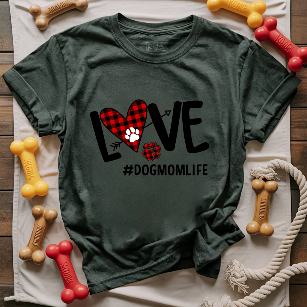 Love Dog Mom Life T-shirt