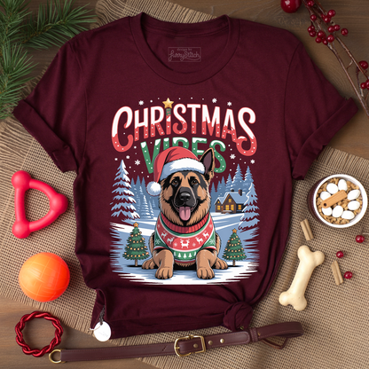 Christmas Vibes Shepherd T-shirt