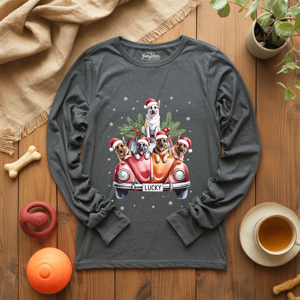 Merry Shepherd Car Long Sleeve T-shirt