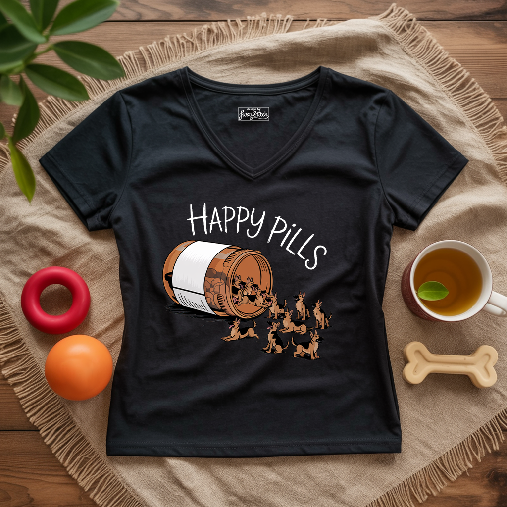 Happy Pills Lady V-Neck