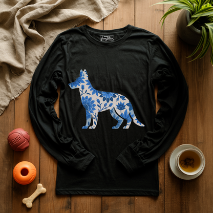 Blue Bloom Shepherd Long Sleeve T-shirt