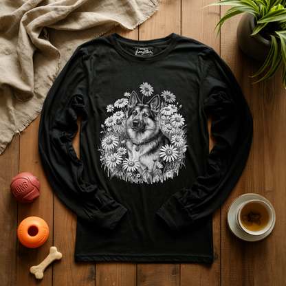 Monochrome Daisy Shepherd Long Sleeve T-shirt