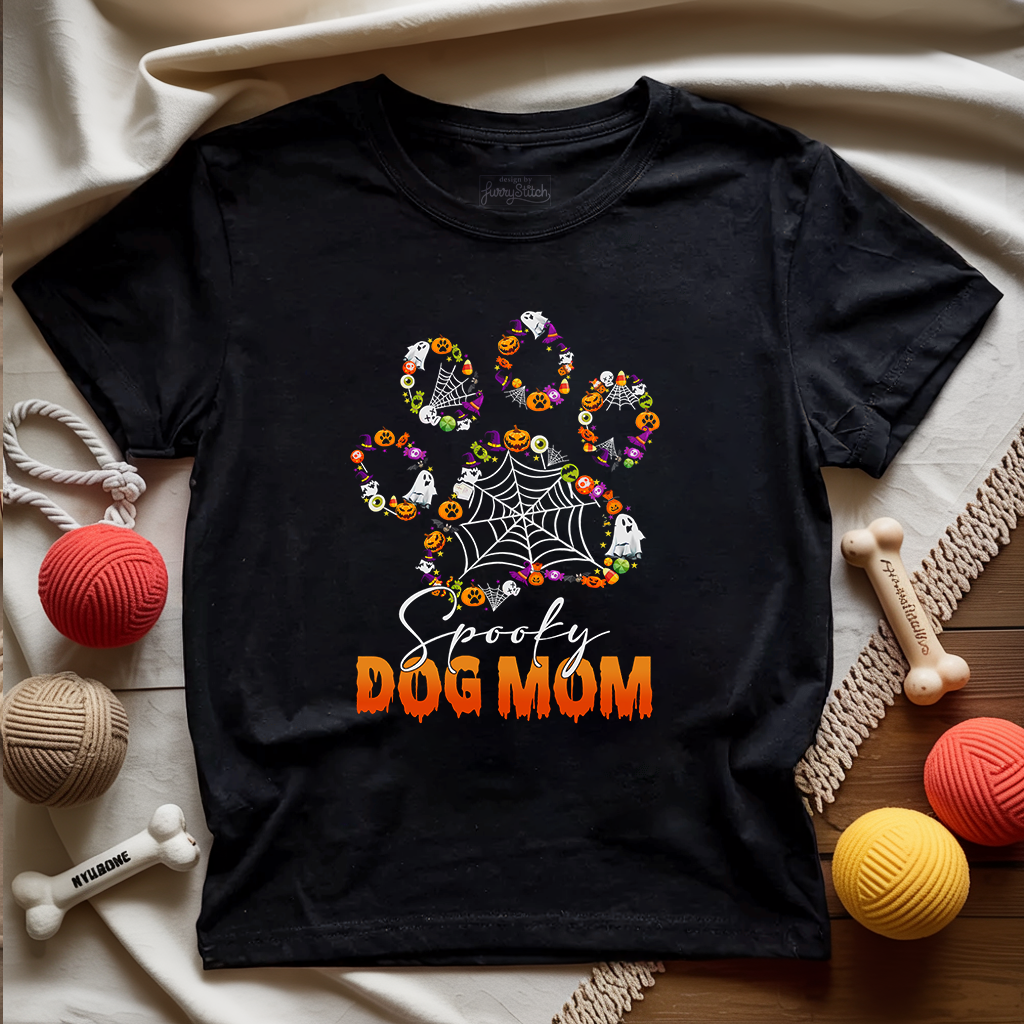 Spooky Dog Mom T-shirt