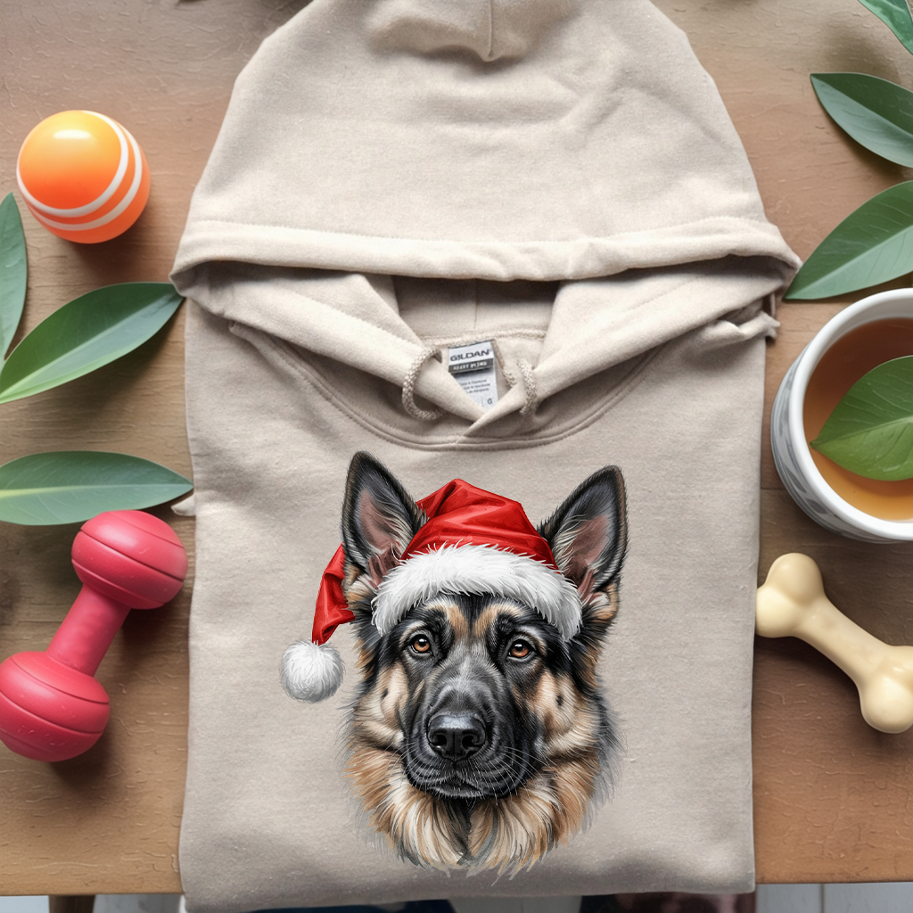 Merry German Shepherd Hoodie