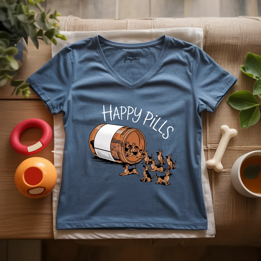 Happy Pills Lady V-Neck