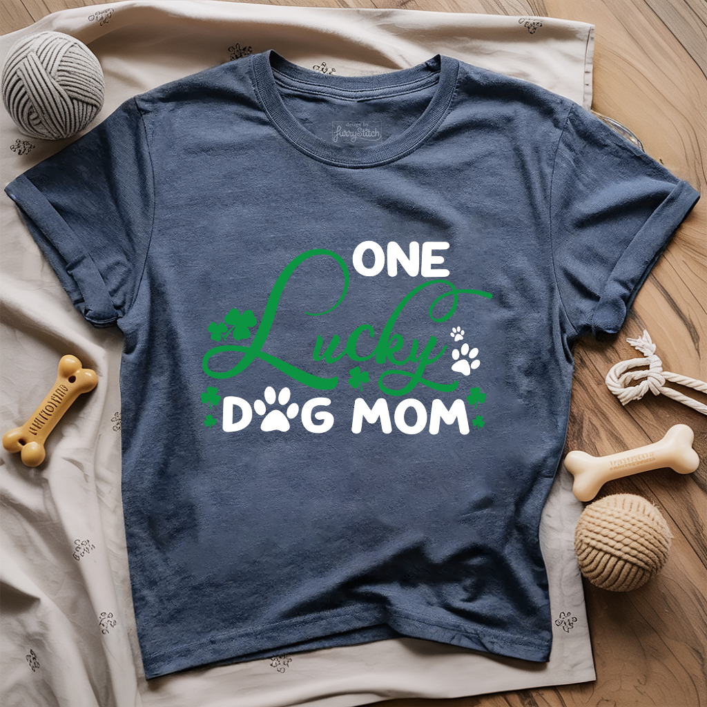 One Lucky Dog Mom T-shirt