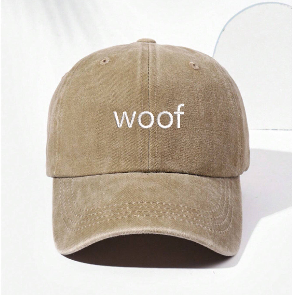 Woof Embroidered Baseball Cap