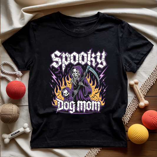 Spooky Dog Mom T-shirt