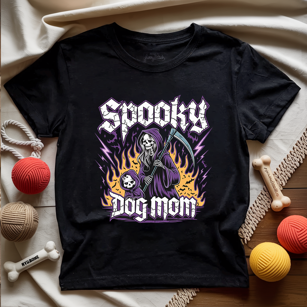 Spooky Dog Mom T-shirt