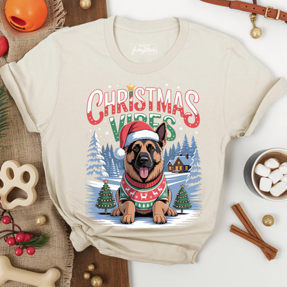 Christmas Vibes Shepherd T-shirt