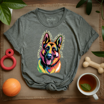 Beware Of German Shepherd T-shirt