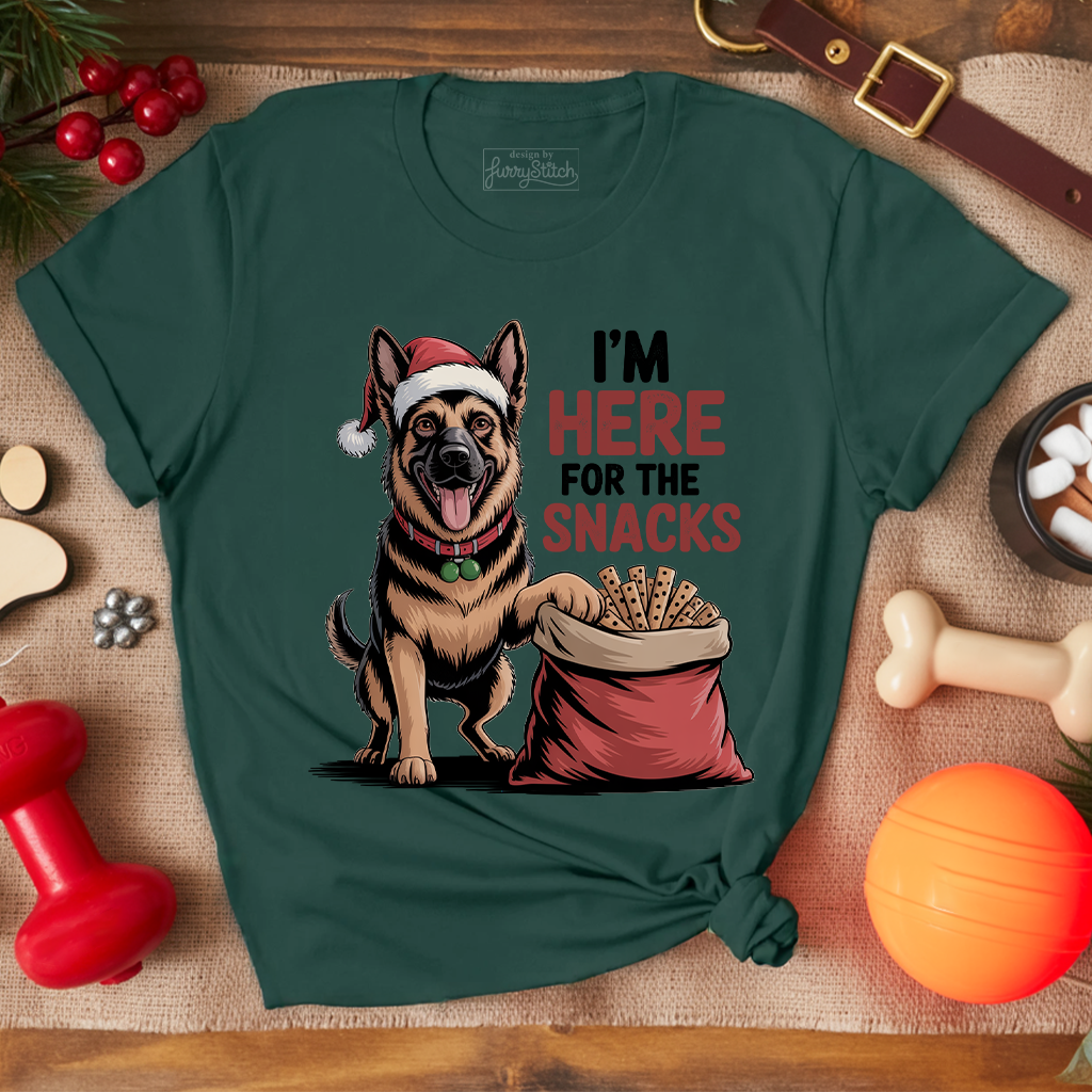 Holiday Snacks Dog T-shirt