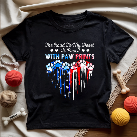 My Heart Paw Prints T-shirt