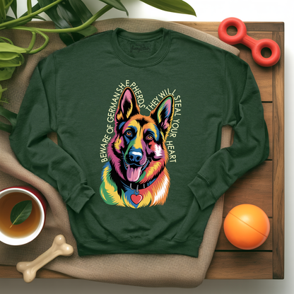 Beware Of German Shepherd Sweatshirt