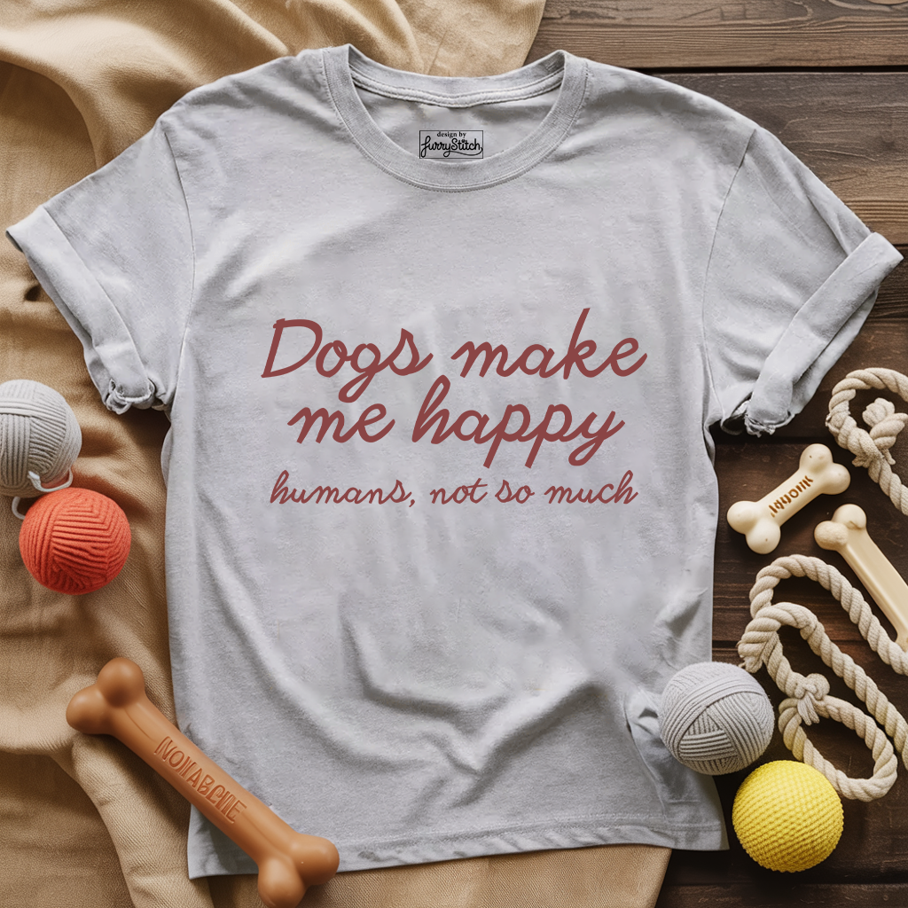 Dogs Make Me Happy T-shirt
