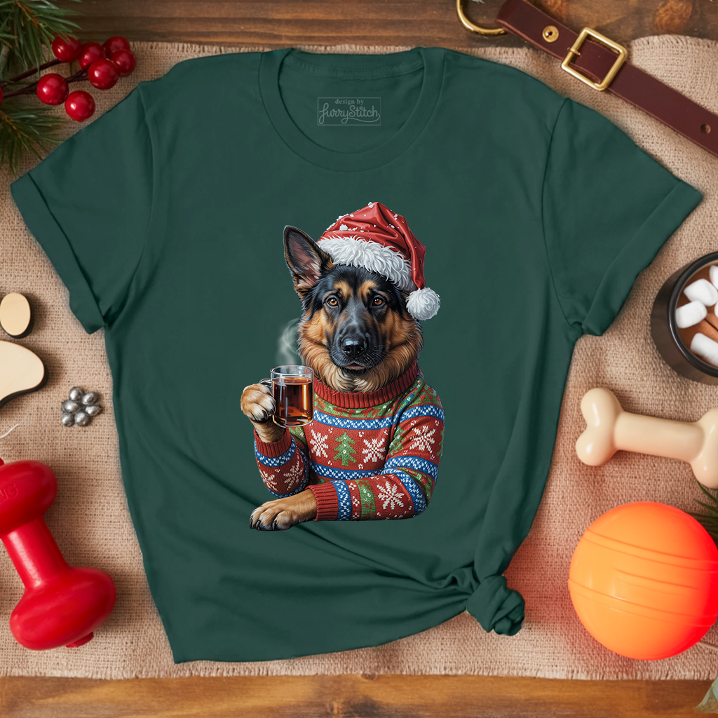 Cozy Christmas GSD T-shirt