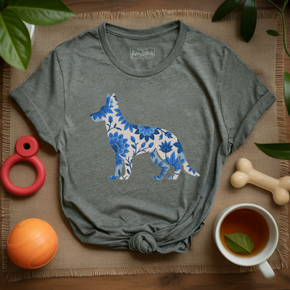 Blue Bloom Shepherd T-shirt