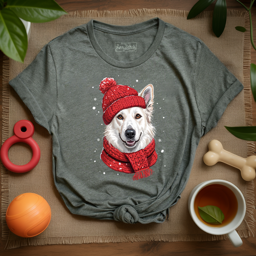 Cozy White German Shepherd T-shirt