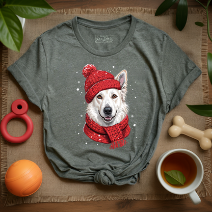 Cozy White German Shepherd T-shirt
