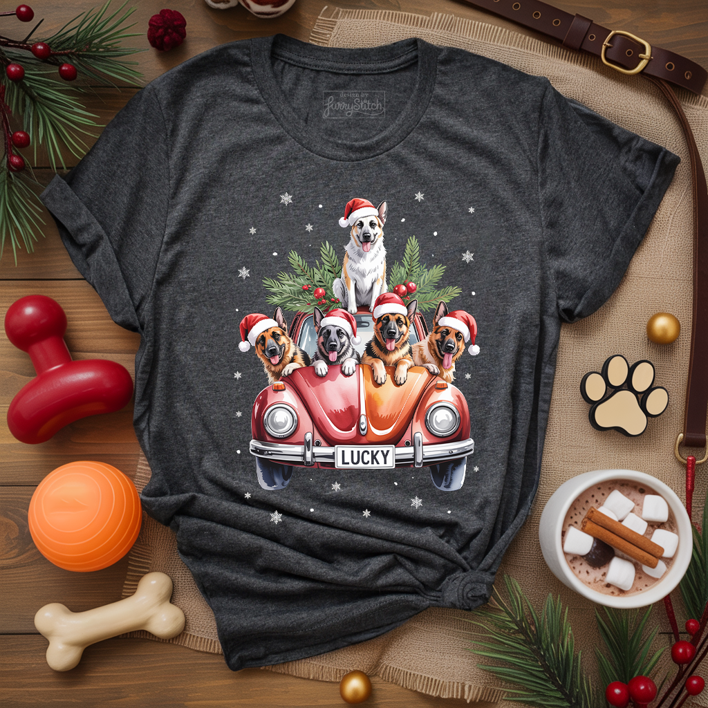 Merry Shepherd Car T-shirt