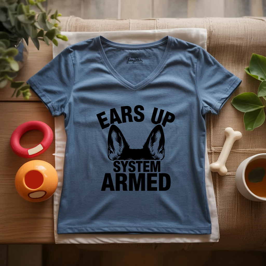 Ears Up System Armed Lady V-Neck