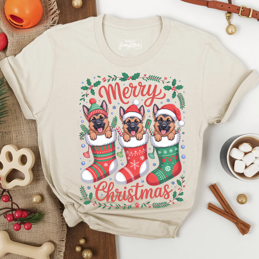 Merry Christmas GSD T-shirt