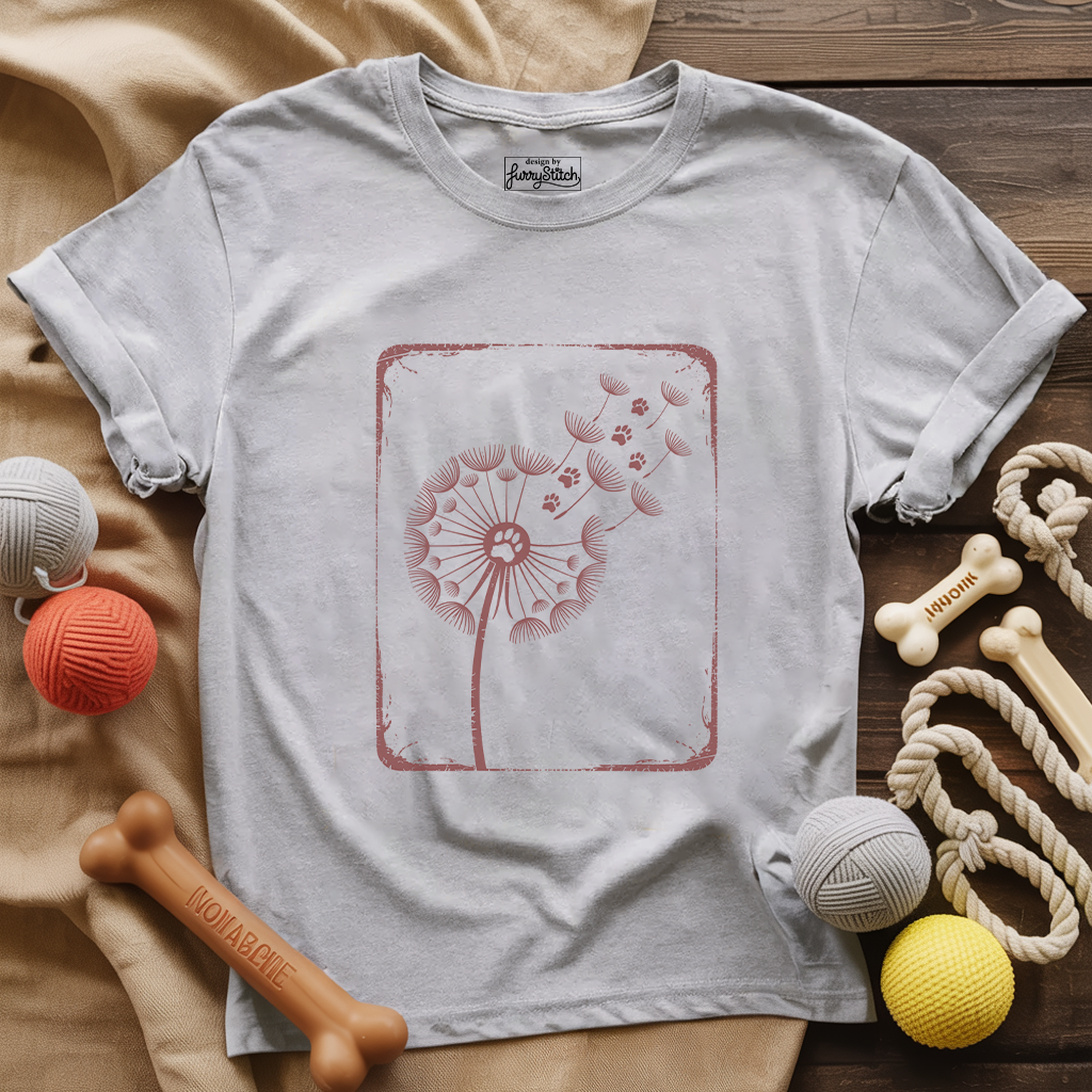 Dandelion Paw Print T-shirt