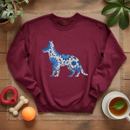 Blue Bloom Shepherd Sweatshirt