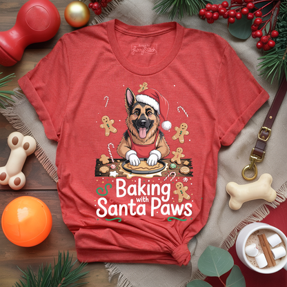 Baking with Santa Paws T-shirt