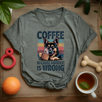 Coffee Shepherd Funny T-shirt