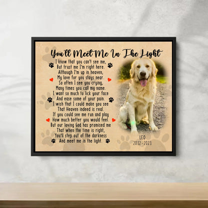 Mockup Canvas Ngang 20x16in - Framed Black