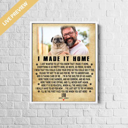 16x20 - Framed White - Mockup Canvas Dọc