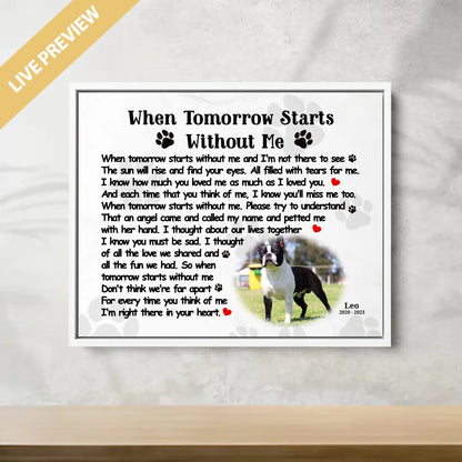20x16 - Framed White - Mockup Canvas Ngang