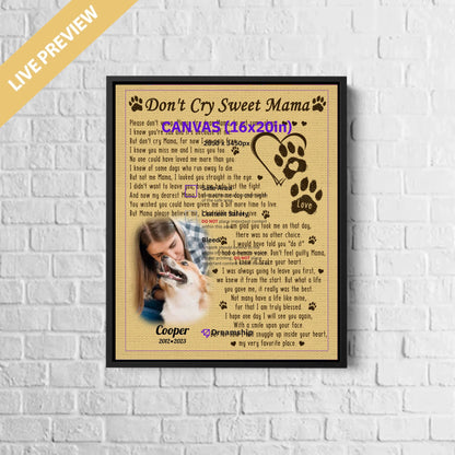 16x20 - Framed Black - Mockup Canvas Dọc