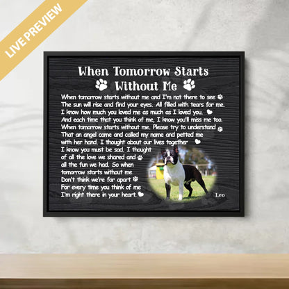20x16 - Framed Black -Mockup Canvas Ngang