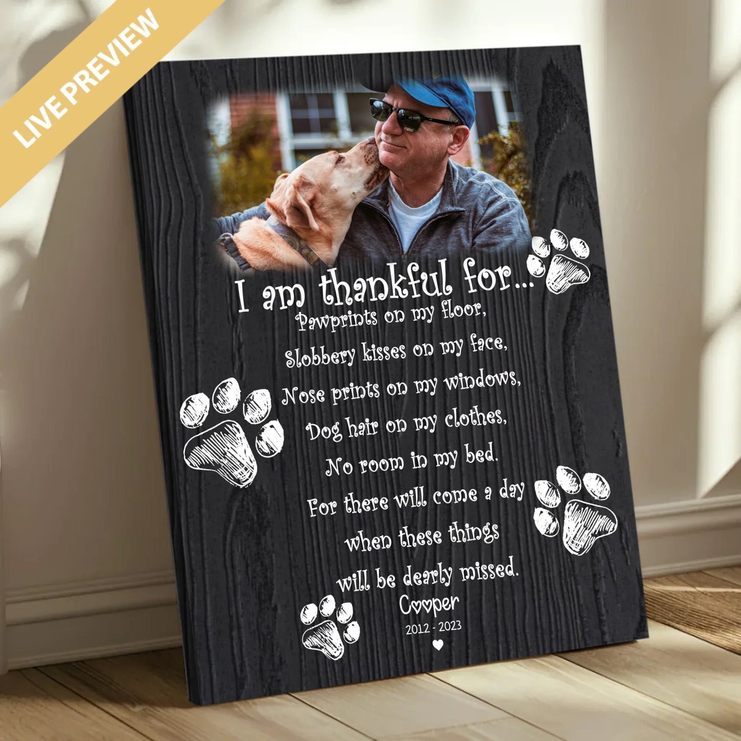 16x20 Mockup Canvas Doc Shadow 50percent