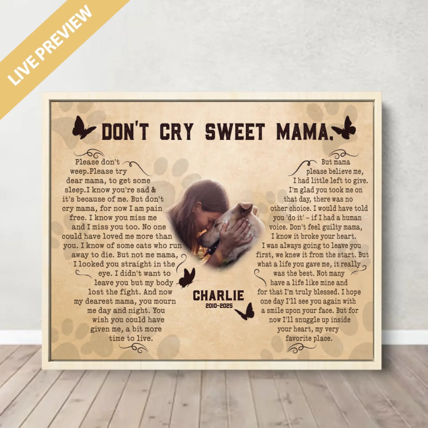 20x16 - Framed Nature - Mockup Canvas Ngang