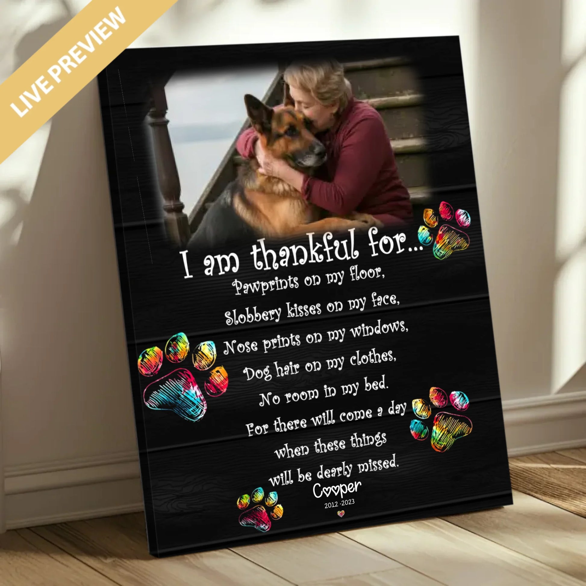 16x20 Mockup Canvas Doc Shadow 50percent