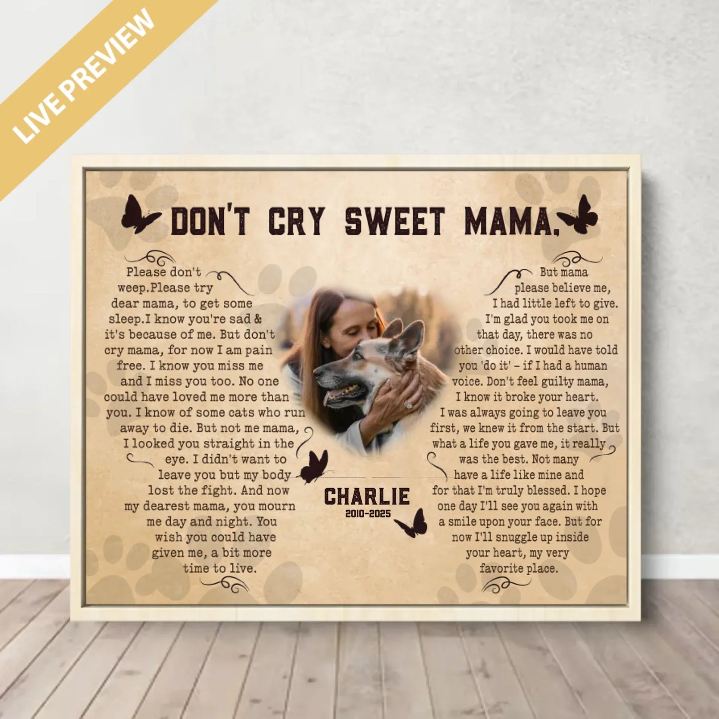 20x16 - Framed Nature - Mockup Canvas Ngang