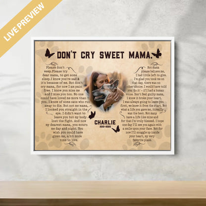 20x16 - Framed White - Mockup Canvas Ngang