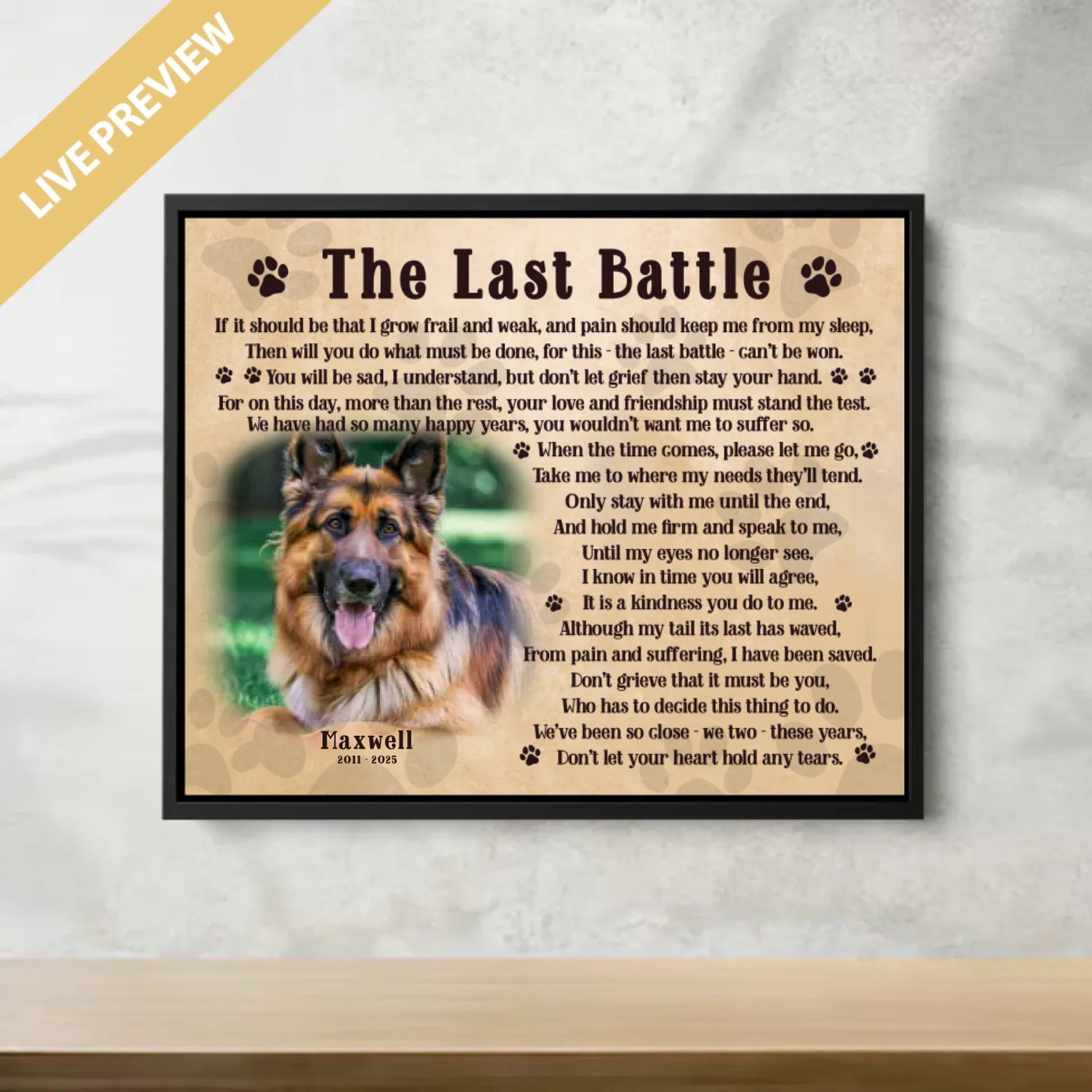 20x16 - Framed Black -Mockup Canvas Ngang