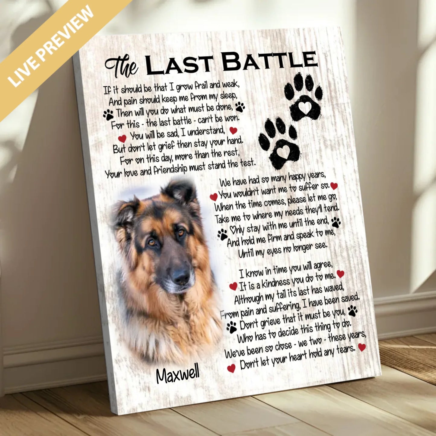 16x20 Mockup Canvas Doc Shadow 50percent